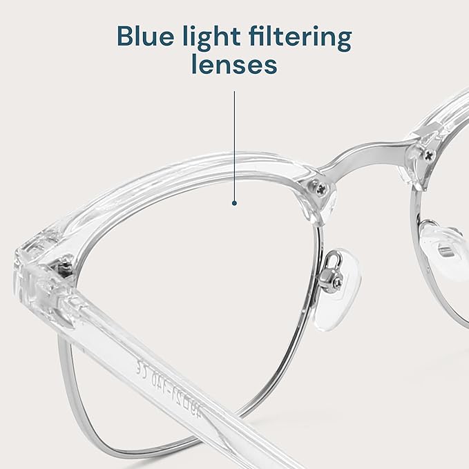 racico Computer Blue Light Blocking Glasses Blue Light Glasses Men Women, Anti Blu-Ray Gaming Glasses Lenses