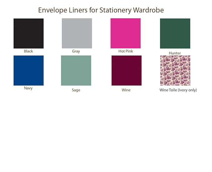 American Stationery, Personalized Raised Ink Ensemble Set, Enclosure Cards, Fold Notes, Sheets, Envelopes