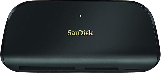 SanDisk ImageMate PRO USB-C Multi-Card Reader/Writer for SDHC, SDXC, MicroSD, CF Cards - UHS-I, UHS-II, 3.0 Compatible (SDDR-A631-GNGNN) Bundle with (1) Everything But Stromboli MicroSD to SD Adapter