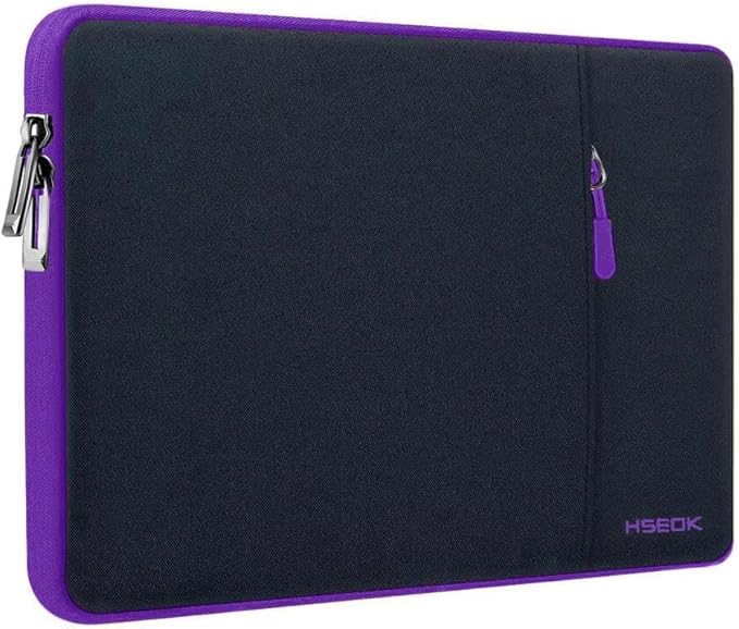 Hseok Laptop Case 15.6 Inch Sleeve, Shockproof Protective Water Repellent with Accessory Pocket,Compatible with Mac Pro 16 inch 2025-2019, Sleeve Bag for Most 15 15.6 16 Notebooks,B02K07