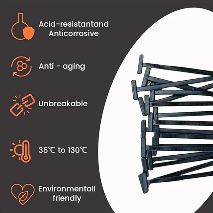 Nylon Universal Cable Tie Buckle, Heavy Duty Self-Locking Nylon Zip Ties Holder, New Multifunctional Cable Tie Buckle for Car Daily Repair (50pcs)