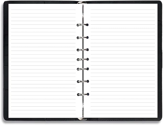 7-Hole Lined Refills Paper, A5 Filler Paper for Planner Inserts, A5 Loose Leaf Paper, 7 Hole Refills, Total 300 Sheets/600 Pages, College Ruled, 5.5 X 8.5 Inch (White Paper, 300 Sheets)