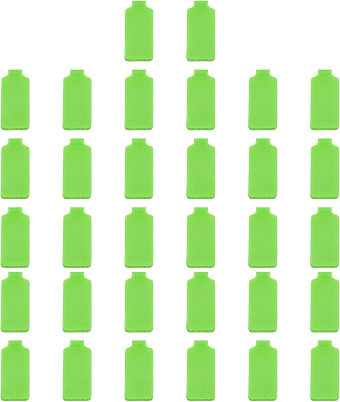 PATIKIL 3.5 x 0.8 Inch Cable Labels, 32 Pcs Electronic Cable Identification Tags Nylon Write on Wire Labels Rectangle Cord Tags Labeling for Electronics Management Organization, Green