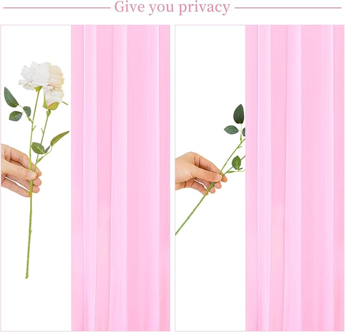 Pink Blue Backdrop Curtains for Gender Reveal Boy or Girl Parties Wrinkle Free Photo Curtains Backdrop Drapes Fabric Decoration for Birthday Party Baby Shower 5ft x 7ft,2 Panels