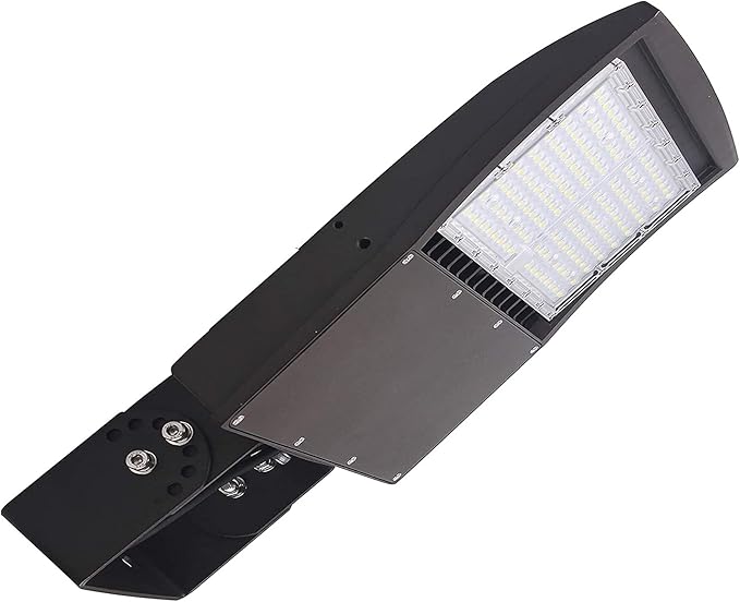 150W LED Parking Lot Lights, Outdoor Dimmable LED Flood Lights, 20KV Surge Protector, 450W MH Equiv, Yoke/Wall/Flood Mount LED Shoebox Lights DLC UL 5000K 100-277V