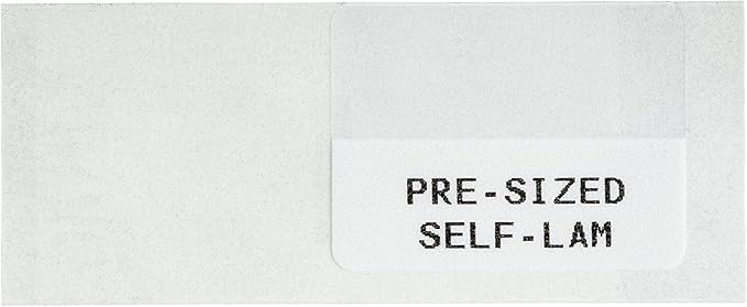 Brady Authentic (M21-18-427) Pre-Sized Self Laminating Vinyl Wraps for Data/Telecomm, Electrical, Lab, Wire/Cable, Black on White Material - Designed for M210, M210-LAB, M211 Printers, 0.75" H x 1" W