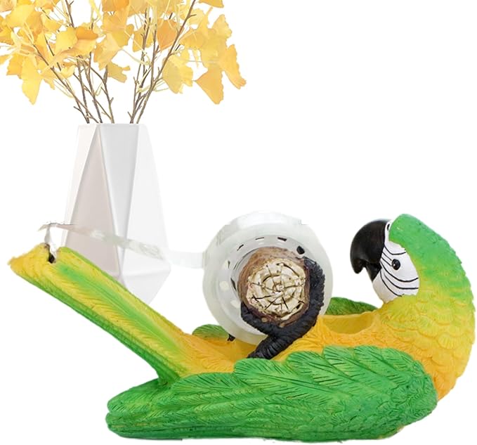 Animal Tape Dispenser - Parrot Design Desktop Organizer, School Office Sculpture Decor, Cute Tape Holder, Fun Office Stationery | Comes with 1 Roll for School Desk Accessories Home Kids Teens Adults