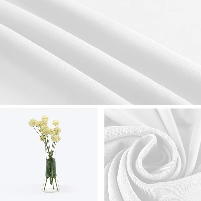 10X12ft White Backdrop for Photography, Polyester Background for Photography for Product Protrait Photoshoot or Parties Decoration