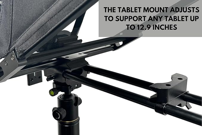 Glide Gear TMP 750 Teleprompter – All Camera & Smartphones, Tablets – 17" Glass, Hard Case, No Assembly