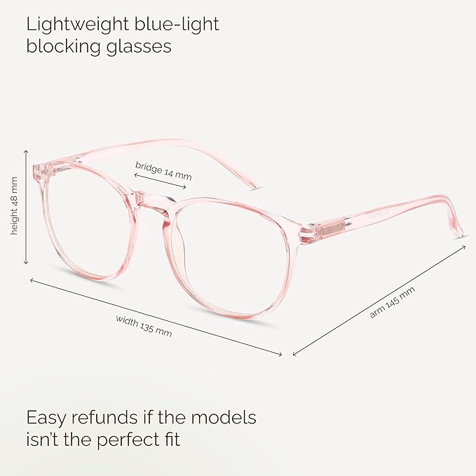 IBOANN Blue Light Glasses for Woman/Men, Fashion Blue Light Glasses Men, Fake Glasses Help Reduce Screen Fatigue