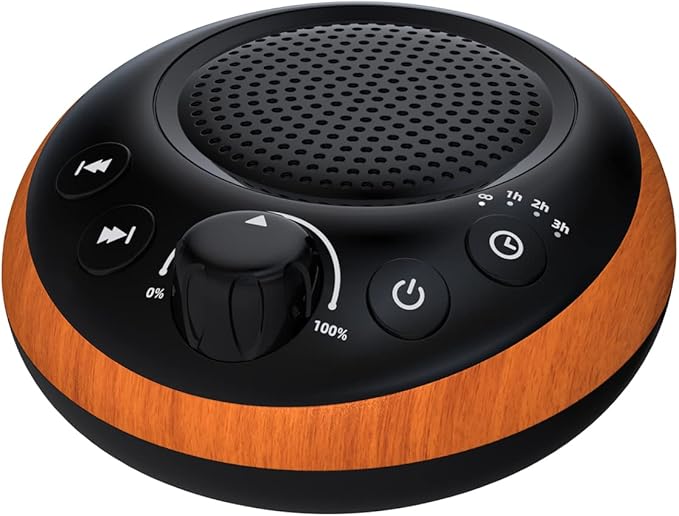 iDealSleep Sound Brown Noise Machine White Noise Machine Nonstop 30 Soothing Sounds Sound Therapy for Baby Kids Adults Sleep Machine 36-Level Vol Auto-Off Timer Memory Function for Home Travel Office
