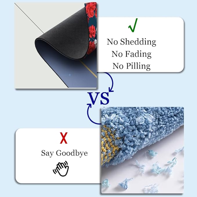 Diatomaceous Earth Bath Mat,Cute Corals and Seashells Non-Slip Volume Super Absorbent Fast Drying for Bathroom Kitchen mat,Eco-Friendly Easy to Clean 16×24Inch (40 * 60cm)