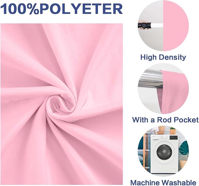 Photo Backdrop Pink Background Fabric Professional 8x10ft Seamless Design Eliminates Wrinkles Princess Theme Decoration Valentine's Day Romantic Setting