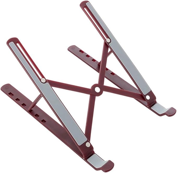 Vryxq Ergonomic Foldable Laptop Stand Portable Desktop Stand Adjustable 6 Gear Vertical Saving Dock for Tablet Foldable Holder