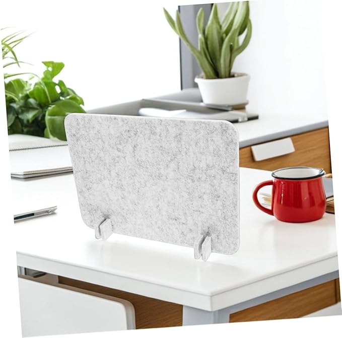 2pcs Felt Desk Divider Panel Soundproof for Office Student Desks Easy to Clean Material Quick Installation