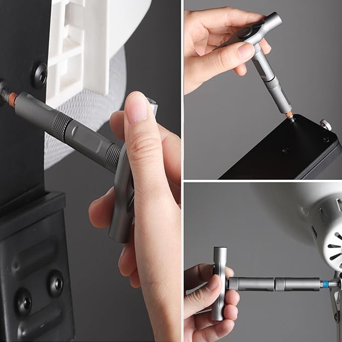 DIY Screwdriver 24 In 1, 2025 New Multi Bit Magnetic Screwdriver Set, 24 in 1 Magnetic Repair Tool with Detachable Handle, Multifunctional Household Wrench Screwdriver Tool Combination Set (1)