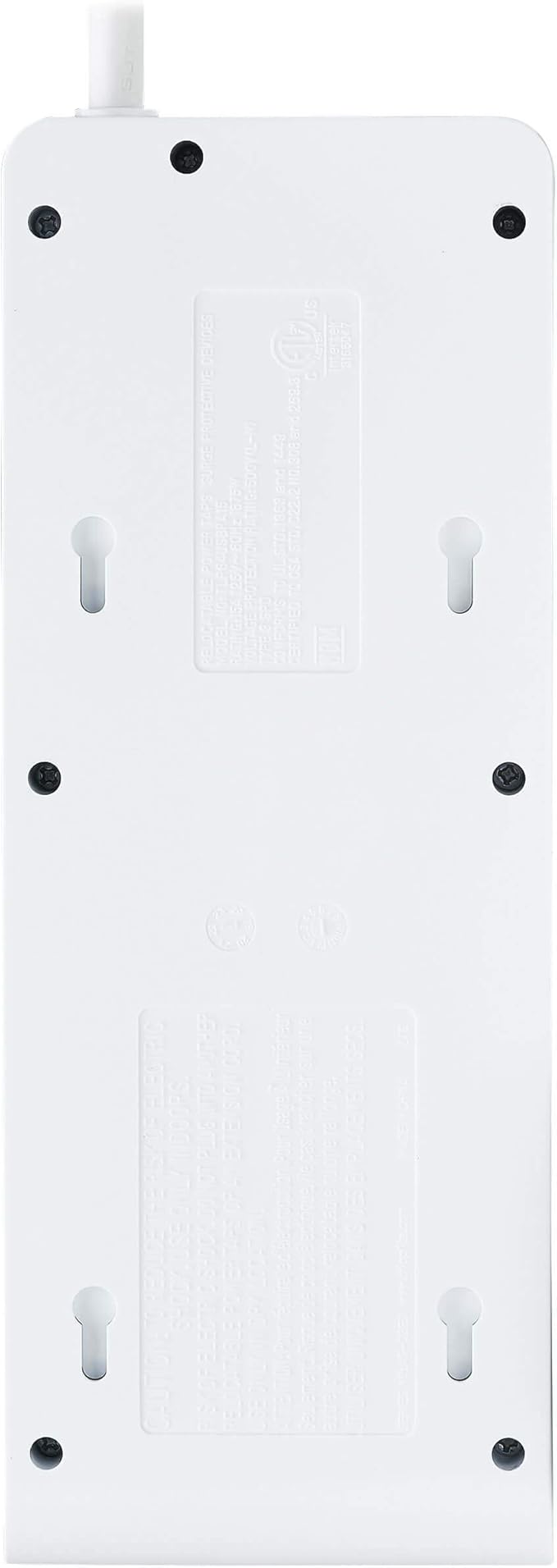 Tripp Lite 6 Outlet Surge Protector Power Strip 4 USB Ports 4.2A Fast Charge, 15 ft. Cord 900 Joules, White, (TLP64USBRA15)