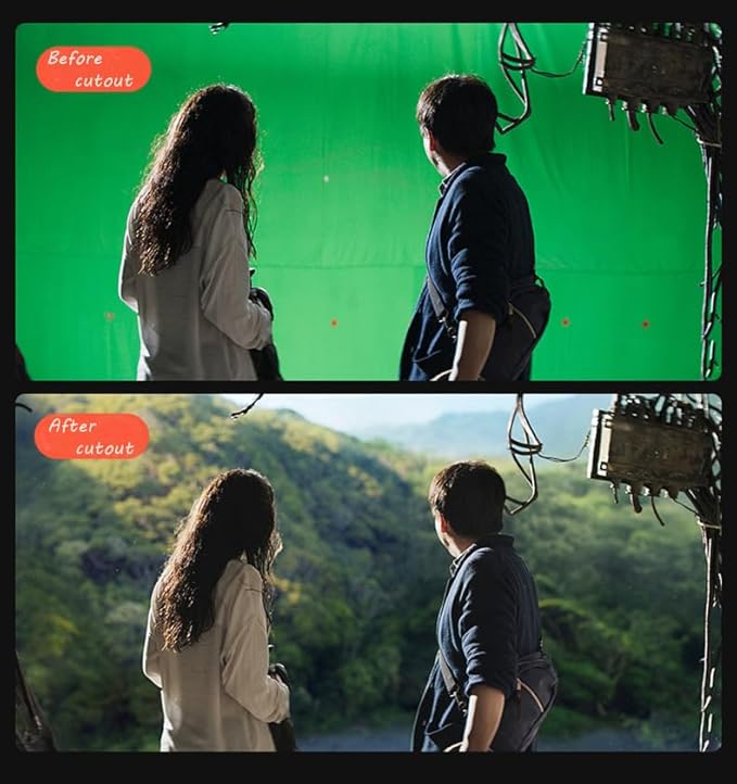 Green Screen Backdrop 10x20ft Photo Backdrop Chromakey Muslin Portrait Green Backdrop for PS Keying/Video Creation/Studio Portrait Shoots