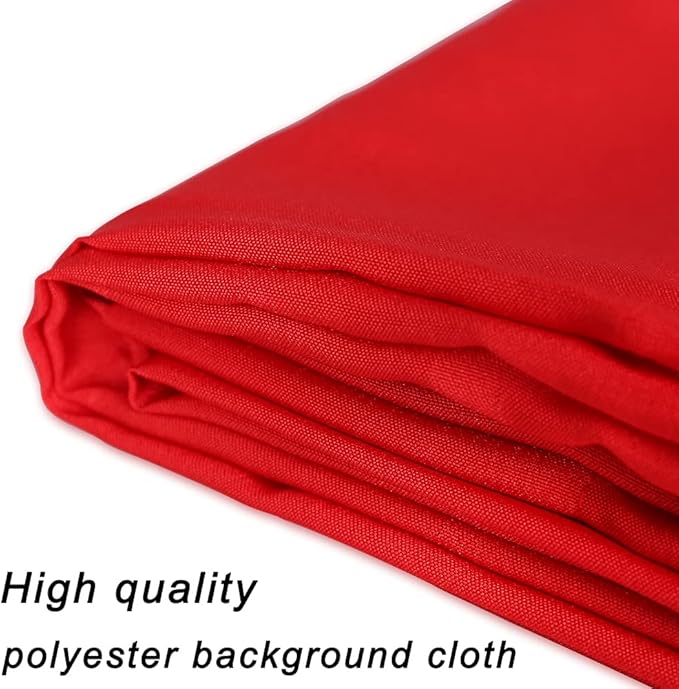 GFCC 6FTX9FT Red Backdrop Background - for Photography Photo Booth Backdrop for Photoshoot Background Screen Video Recording Parties Curtain
