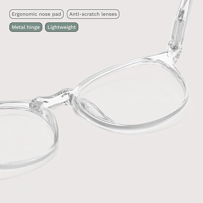 IBOANN Blue Light Glasses for Woman/Men, Fashion Blue Light Glasses Men, Fake Glasses Help Reduce Screen Fatigue
