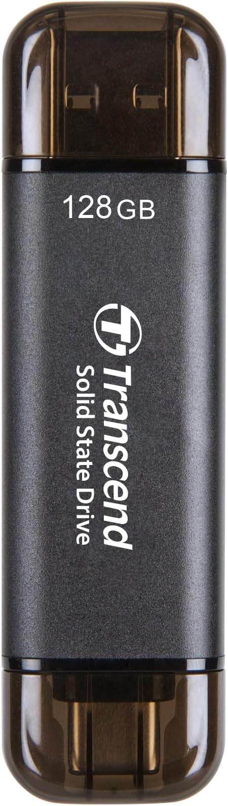 Transcend ESD310 128GB External SSD, Up to 1,050MB/s, Dual USB Flash Drive for iPhone/iPad/Mac/Windows, Android/Tablet/PC, USB 3.2 Gen 2 Thumb Drive Photo Stick, 2-in-1 Type C &Type A Memory Stick