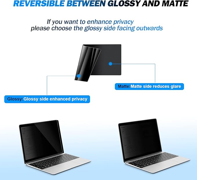 JEAPKA Laptop Privacy Screen Filters 15.6 Inch 16:9 Aspect Privacy Filter for 15.6 Inch Widescreen Laptop Anti-Scratch Protector Film for Data Confidentiality Anti-Glare Laptop Screen Protector