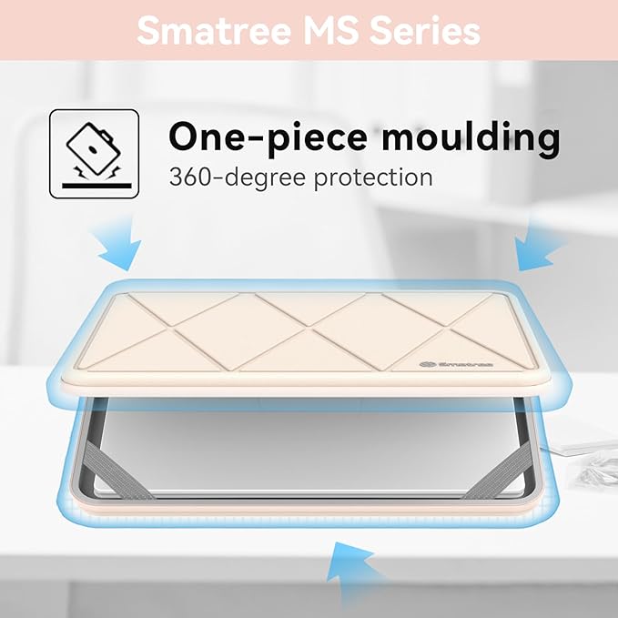Smatree MS43T Hard EVA Protective Sleeve Case with Stand Compatible for 14 inch Acer Swift 3 Laptop - SF314-512-53L0 Waterproof Sleeve, White