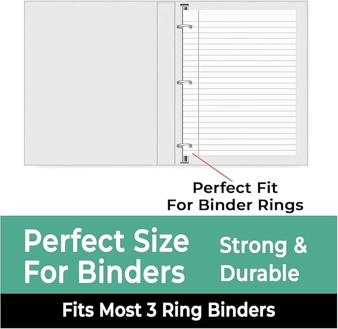 Rosmonde 1152 Pack (Pallet) Loose Leaf Paper Bulk, 172800 Sheets, Wide Ruled, 150 Sheets/Pack, 8 x 10.5", Pallet of Filler Paper, 3 Hole Punched, 56 Gsm Thick Paper, School & Office, 4-7 Days Transit