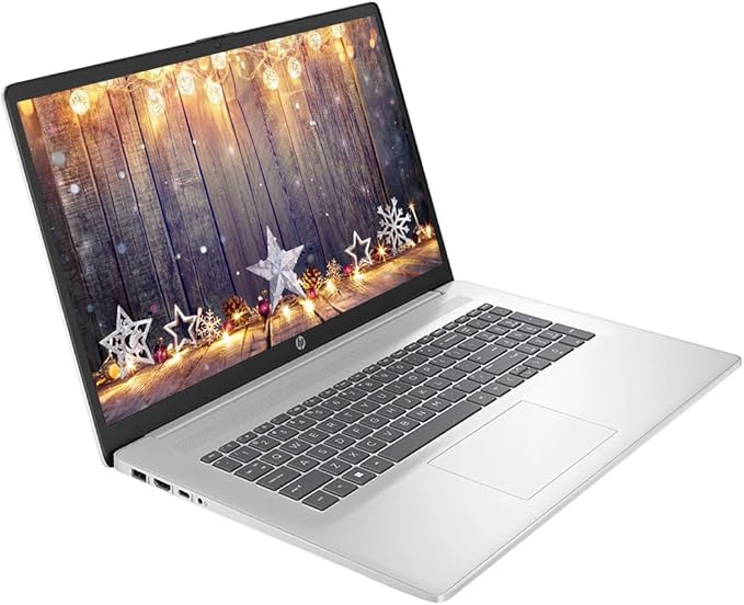 HP 17.3" Touchscreen Laptop Computer, 16GB RAM 1TB Storage (512GB SSD+512GB Docking Station Set), 6-Cores AMD Ryzen 5, Windows 11, PLUSERA Earphones