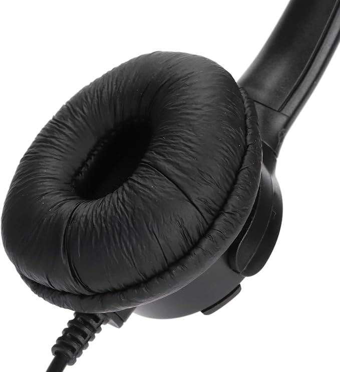 SparkFeng RJ9 Telephone Headset, Professional Call Center Headset with Noise Reduction Microphone, Wired Office Headset for Customer Service, Lightweight Comfortable Earphones with Adjustabl