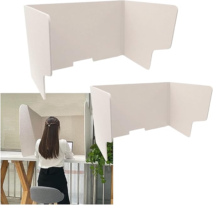 Portable Acoustic Desk Divider 2Pack Foldable Soundproof Partitions Privacy Panels for Desks Perfect School Classroom Office Customizable Workspace Solutions