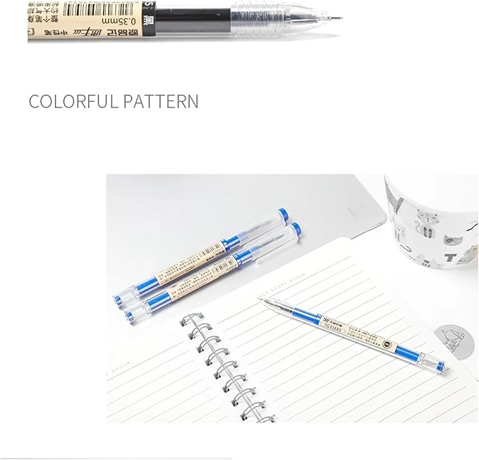 Gel Ink Pen Quick Drying Liquid Ink Pens fine point Japanese Style Pens 0.38 mm Ballpoint Maker Pen School Office student Exam Writing Stationery Supply Technical Pens 12Pcs(4 Black 4Blue 4Red)