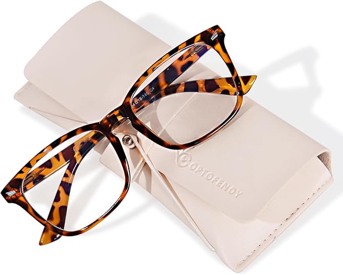 OPTOFENDY Blue Light Blocking Glasses Women Men, Computer Eyeglasses Anti Blue Light Glasses with Anti Eyestrain & UV