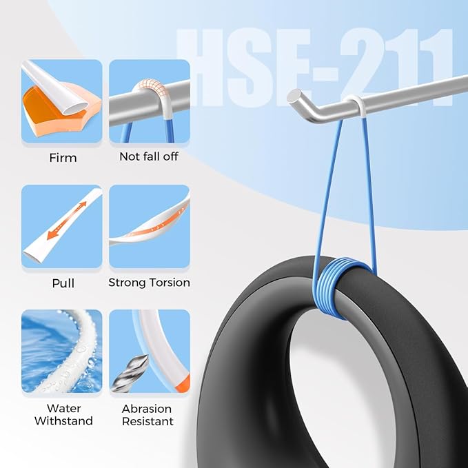 HSe-211 HSe211 Compatible with Brother Heat Shrink Tube P Touch TZe HSe Heat Shrink Tubing 5.8mm 0.23'' Wire Cable Labels for Brother PT-E300 E500 P900 P750WVP, 3-Pack, Black on White