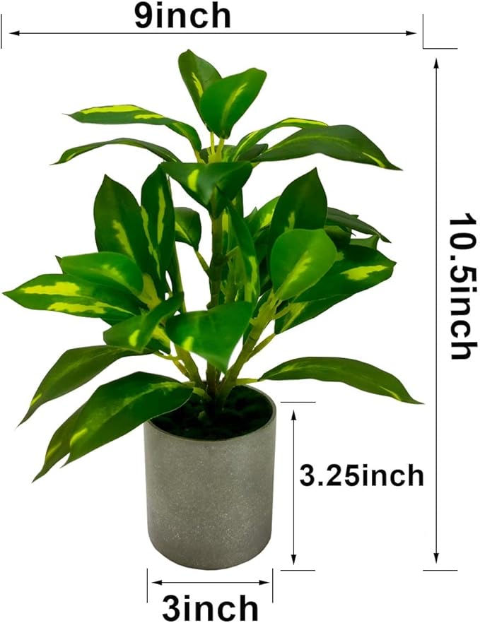 iPreference 4 Pack Mini Potted Fake Plants Artificial Lavender and Campanula Plants for Home Office Desk Room Decoration