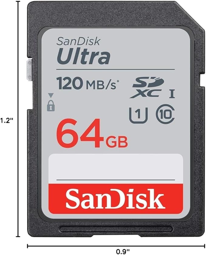 SanDisk (2-Pack) 64GB Ultra SDXC UHS-I Memory Card - 120MB/s, C10, U1, Full HD, SD Card - SDSDUN4-064G-GN6IN + Green Extreme 4 in 1 Memory Multi Card Reader