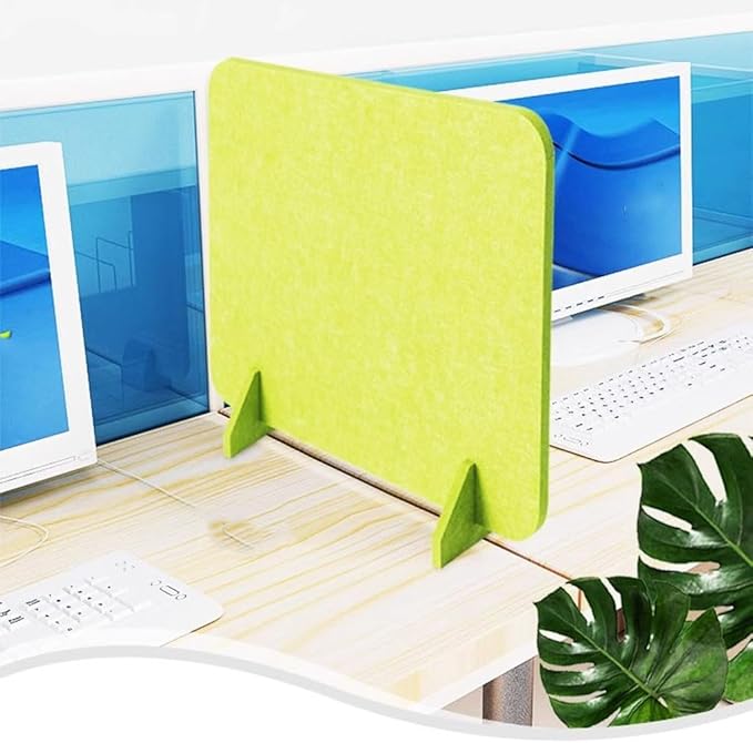 Desk Privacy Divider - Acoustic Panel for Home Office, Reduces Noise & Visual Distractions, Perfect Workspaces, Enhanced Focus Comfort