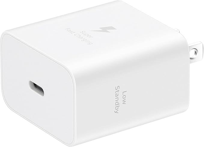 Samsung 45W Wall Charger Power Adapter, Cable Not Included, Super Fast Charging for Galaxy Phones, Tablets and USB Type C Devices, Low Standby Power Consumption, EP-T4511NWEGUS, White