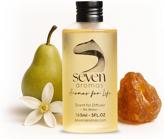 SevenAromas Hotel Scent Diffuser Oil, Luxury Hotel-Inspired Essential Oil for Aromatherapy & HVAC Diffusers – Premium Dropper Bottle - 145 ml 5 FL oz (Silver Rain)