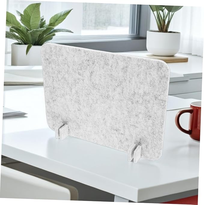 2pcs Felt Desk Divider Panel Soundproof for Office Student Desks Easy to Clean Material Quick Installation