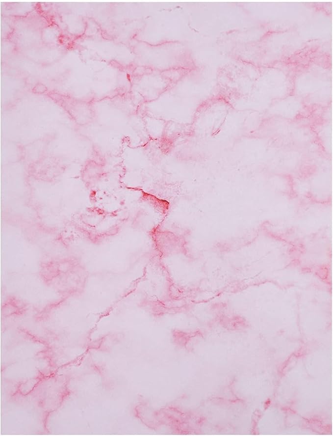 Paper Junkie Marble Printer Paper - 8.5 x 11 In, 96 Sheets, 6 Colors - Decorative Card & Copy Paper for Correspondence - Invitations & Crafts