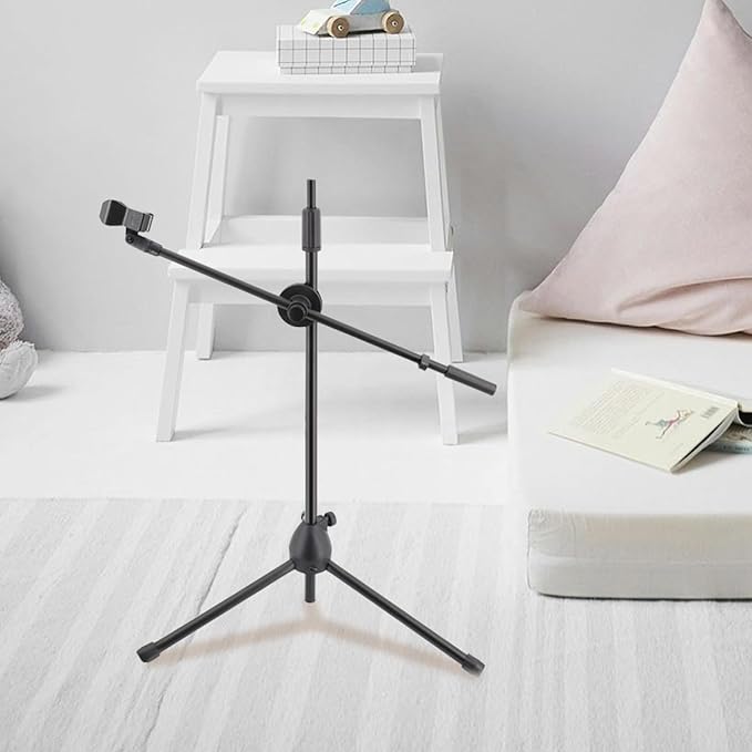 ABOOFAN Metal Microphone Boom Arm with Spring Clamp, 350mm Rotating Mic Suspension Scissor Arm, Universal Desk Mic Stand Accessory for Home Studio and Live Streaming