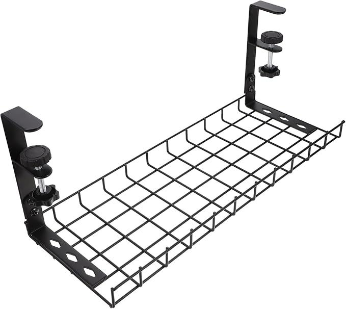 Under Desk Cable Organizer Tray 500Mm No Drill Cable Management Rack Wire Holder for Office Desk Power Strip Storage
