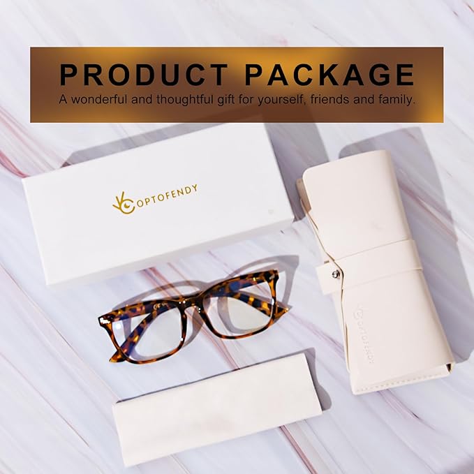 OPTOFENDY Blue Light Blocking Glasses Women Men, Computer Eyeglasses Anti Blue Light Glasses with Anti Eyestrain & UV