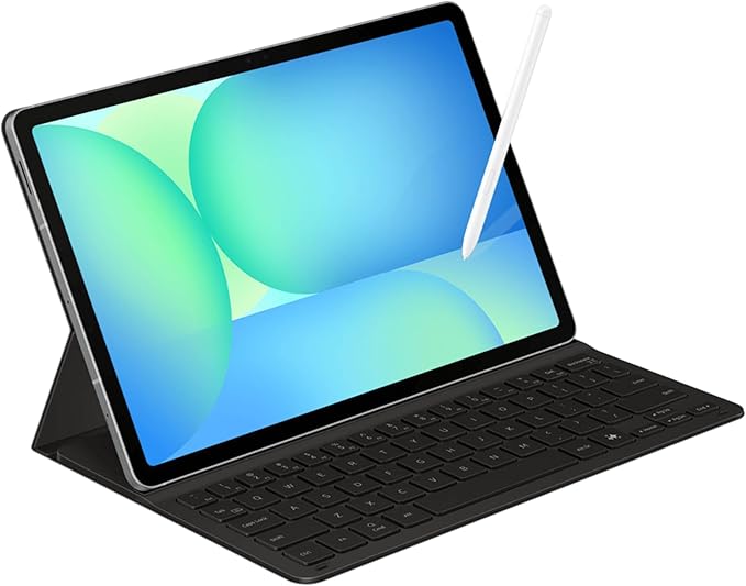 SAMSUNG Galaxy Tab S10 FE 256GB WiFi Android Tablet + Book Cover Keyboard Slim, Large Display, Long Battery Life, Powerful Processor, S Pen, US Version, 2025, 2 Yr Manufacturer Warranty, Gray