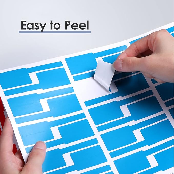 16 Sheet 480 Pcs Cable Labels - Colorful Waterproof Cord Tags for Electronics, Self-Adhesive, Tear Resistant Wire Labels