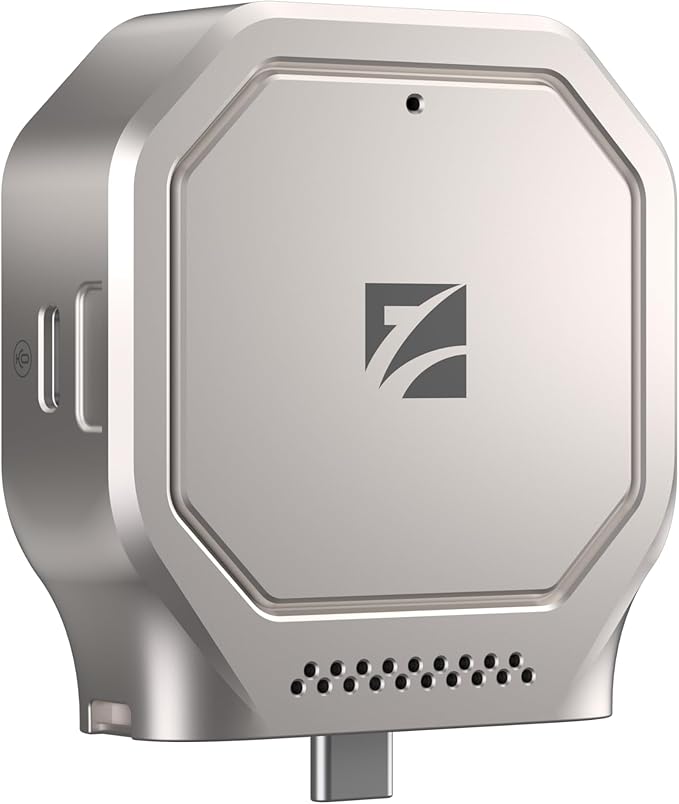 Freewell Pro SSD Link – Supports M.2 2230 NVMe Up to 8TB, 10Gbps USB-C, Active Cooling, Audio Port, 100W PD Charging for iPhone 15 Pro & Above, Samsung S25 Ultra, External ProRes Recording.