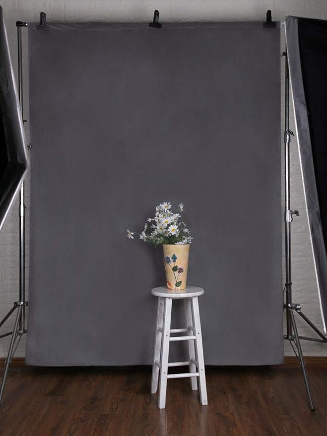 Kate 6ft×9ft Solid Gray Backdrop Portrait Background for Photography Studio