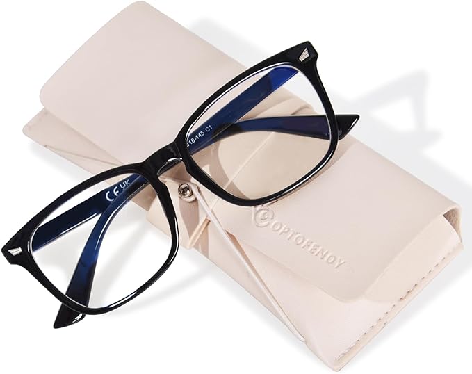 OPTOFENDY Blue Light Blocking Glasses Women Men, Computer Eyeglasses Anti Blue Light Glasses with Anti Eyestrain & UV