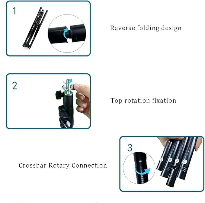 5x6.5ft Portable Black Screen Backdrop Kit with Stand - Includes Carry Bag & Clamps, Foldable Green ScreenBackground for Streaming, Video Recording, Zoom Meetings, Photography